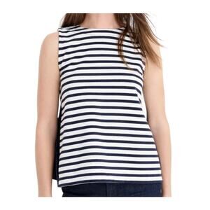 J. Crew Bow Back Tank Top in Navy & White Stripe Size XS